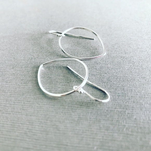 COPY - Sterling Silver petal Earrings - Picture 5 of 8